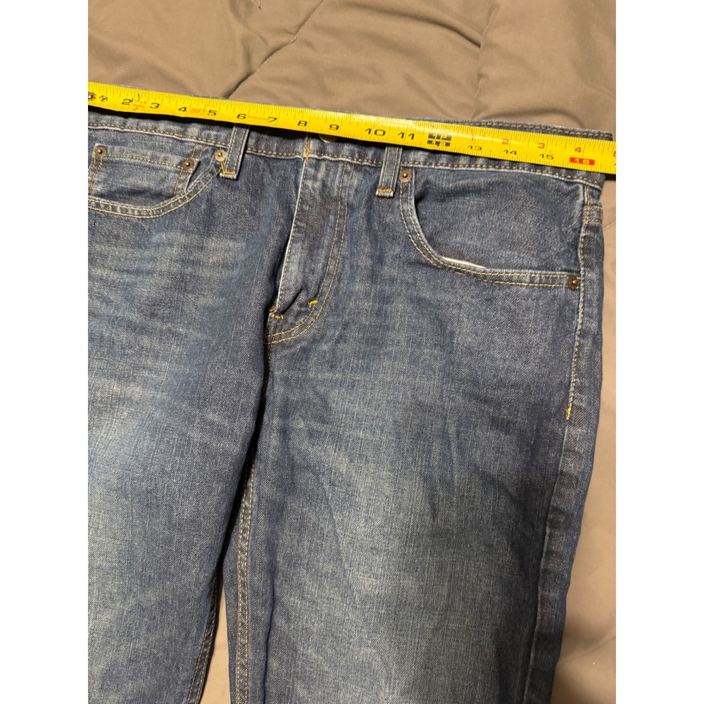 Levis 527 Slim Bootcut Jeans Mens 32x32 Medium Wash Blue Denim WaterLess - Picture 4 of 7